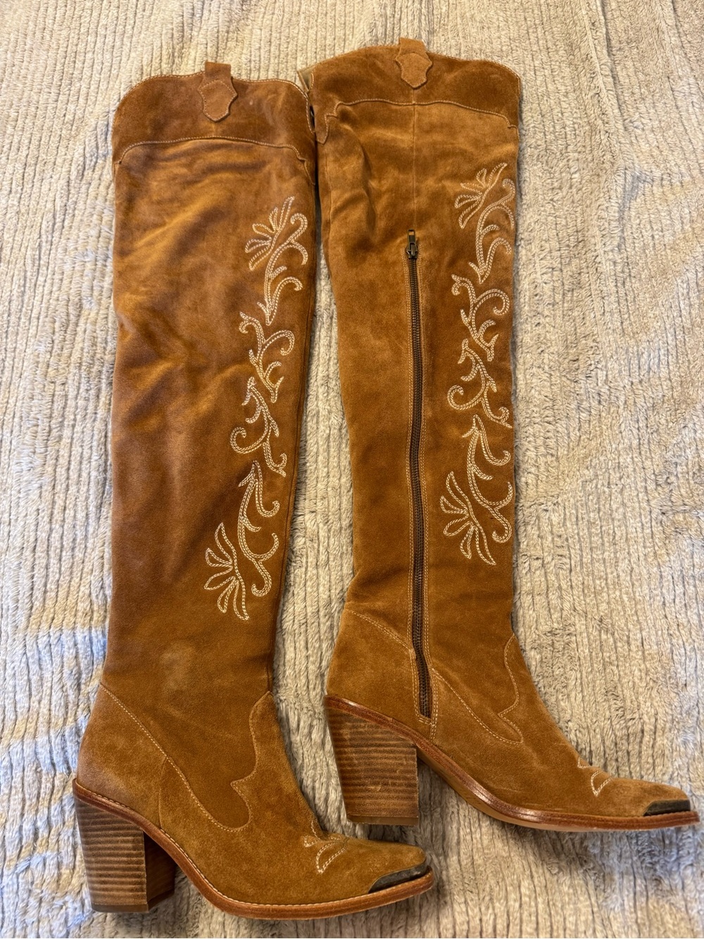 Spell - Cabana Suede Thigh High Boots - Tan - Size 8 (39) - Rare - Picture 8 of 11
